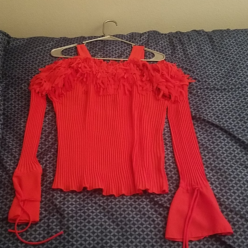 A red blouse